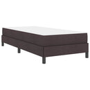 vidaXL Boxrugós ágy matracmal Sötét Barna 80 x 200 cm szövet