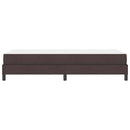vidaXL Boxrugós ágy matracmal Sötét Barna 80 x 200 cm szövet