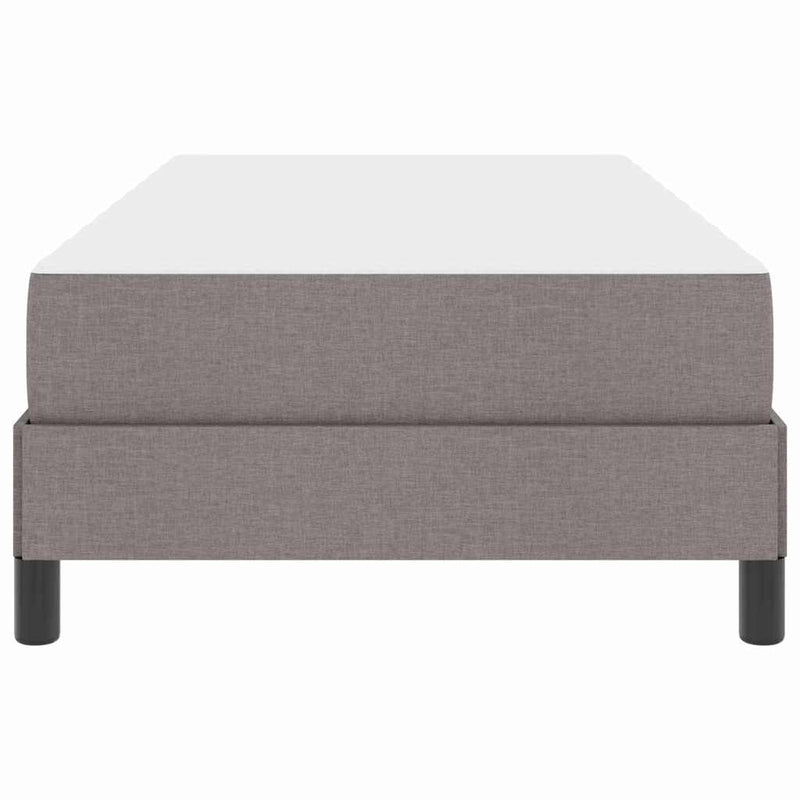 vidaXL Boxrugós ágy matracmal Tópszínű 80 x 200 cm szövet