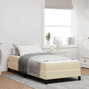 vidaXL Boxrugós ágy matracmal Krém 80 x 200 cm szövet