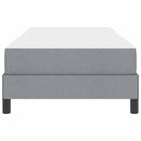 vidaXL Boxrugós ágy matracmal Világosszürke 90 x 190 cm szövet