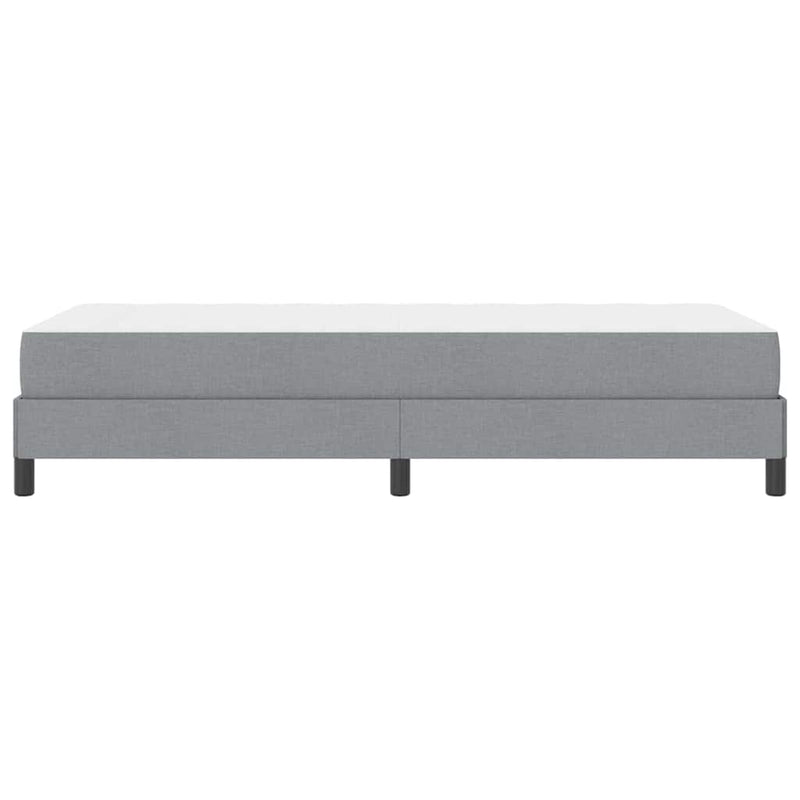 vidaXL Boxrugós ágy matracmal Világosszürke 90 x 190 cm szövet