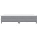 vidaXL Boxrugós ágy matracmal Világosszürke 90 x 190 cm szövet