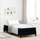 vidaXL Boxrugós ágy matracmal Fekete 90 x 190 cm szövet