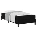 vidaXL Boxrugós ágy matracmal Fekete 90 x 190 cm szövet