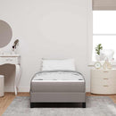 vidaXL Boxrugós ágy matracmal Tópszínű 90 x 190 cm szövet