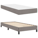 vidaXL Boxrugós ágy matracmal Tópszínű 90 x 190 cm szövet