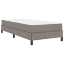 vidaXL Boxrugós ágy matracmal Tópszínű 90 x 190 cm szövet