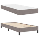 vidaXL Boxrugós ágy matracmal Tópszínű 90 x 190 cm szövet