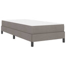 vidaXL Boxrugós ágy matracmal Tópszínű 90 x 190 cm szövet