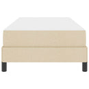 vidaXL Boxrugós ágy matracmal Krém 90 x 190 cm szövet