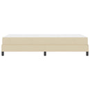vidaXL Boxrugós ágy matracmal Krém 90 x 190 cm szövet