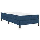 vidaXL Boxrugós ágy matracmal Kék 90 x 190 cm szövet