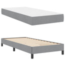 vidaXL Boxrugós ágy matracmal Világosszürke 90 x 200 cm szövet