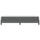 vidaXL Boxrugós ágy matracmal Sötétszürke 90 x 200 cm szövet