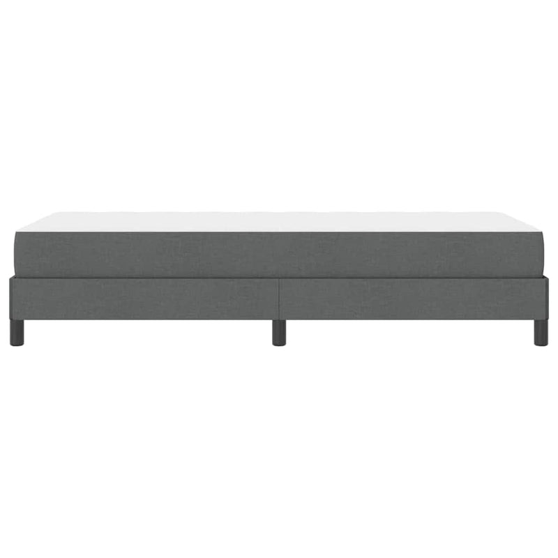 vidaXL Boxrugós ágy matracmal Sötétszürke 100 x 200 cm szövet