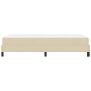 vidaXL Boxrugós ágy matracmal Krém 100 x 200 cm szövet