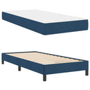 vidaXL Boxrugós ágy matracmal Kék 100 x 200 cm szövet