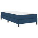 vidaXL Boxrugós ágy matracmal Kék 100 x 200 cm szövet