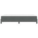 vidaXL Boxrugós ágy matracmal Sötétszürke 120 x 190 cm szövet