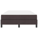 vidaXL Boxrugós ágy matracmal Sötét Barna 120 x 190 cm szövet