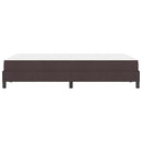 vidaXL Boxrugós ágy matracmal Sötét Barna 120 x 190 cm szövet