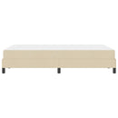 vidaXL Boxrugós ágy matracmal Krém 120 x 190 cm szövet