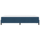 vidaXL Boxrugós ágy matracmal Kék 120 x 190 cm szövet