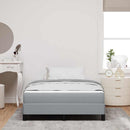 vidaXL Boxrugós ágy matracmal Világosszürke 120 x 200 cm szövet