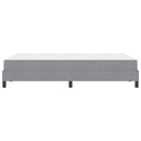 vidaXL Boxrugós ágy matracmal Világosszürke 120 x 200 cm szövet