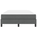 vidaXL Boxrugós ágy matracmal Sötétszürke 120 x 200 cm szövet