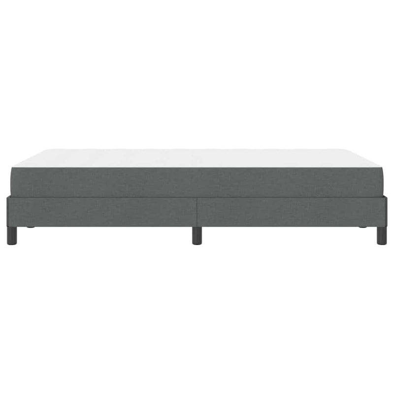 vidaXL Boxrugós ágy matracmal Sötétszürke 120 x 200 cm szövet