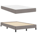 vidaXL Boxrugós ágy matracmal Tópszínű 120 x 200 cm szövet