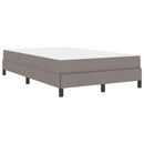 vidaXL Boxrugós ágy matracmal Tópszínű 120 x 200 cm szövet