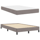 vidaXL Boxrugós ágy matracmal Tópszínű 120 x 200 cm szövet