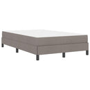 vidaXL Boxrugós ágy matracmal Tópszínű 120 x 200 cm szövet