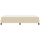 vidaXL Boxrugós ágy matracmal Krém 120 x 200 cm szövet