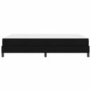vidaXL Boxrugós ágy matracmal Fekete 140 x 190 cm szövet