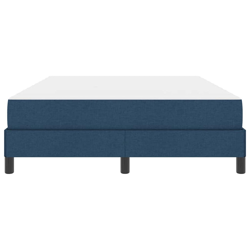 vidaXL Boxrugós ágy matracmal Kék 140 x 190 cm szövet