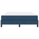 vidaXL Boxrugós ágy matracmal Kék 140 x 190 cm szövet