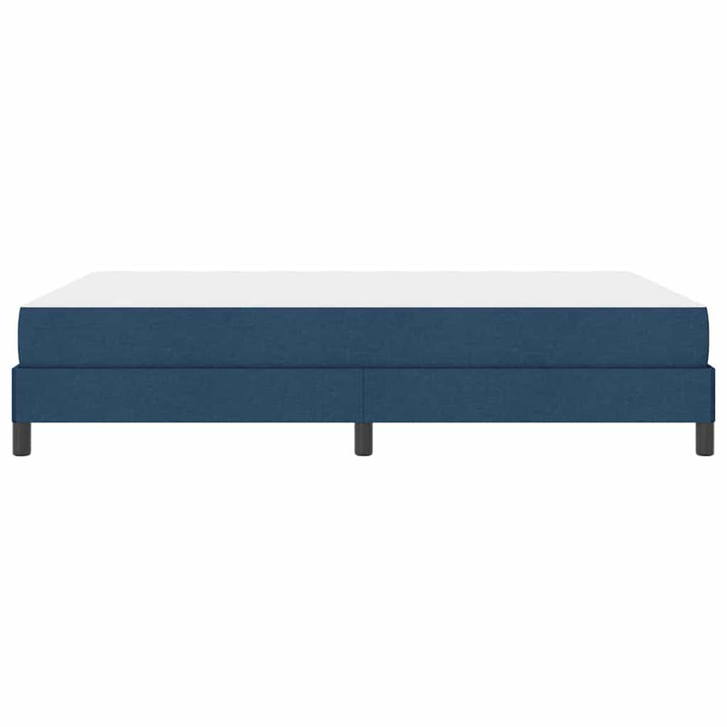 vidaXL Boxrugós ágy matracmal Kék 140 x 190 cm szövet