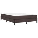 vidaXL Boxrugós ágy matracmal Sötét Barna 140 x 200 cm szövet