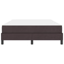 vidaXL Boxrugós ágy matracmal Sötét Barna 140 x 200 cm szövet