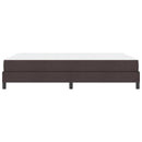 vidaXL Boxrugós ágy matracmal Sötét Barna 140 x 200 cm szövet