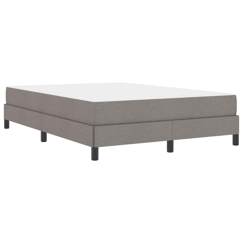 vidaXL Boxrugós ágy matracmal Tópszínű 140 x 200 cm szövet
