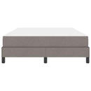 vidaXL Boxrugós ágy matracmal Tópszínű 140 x 200 cm szövet
