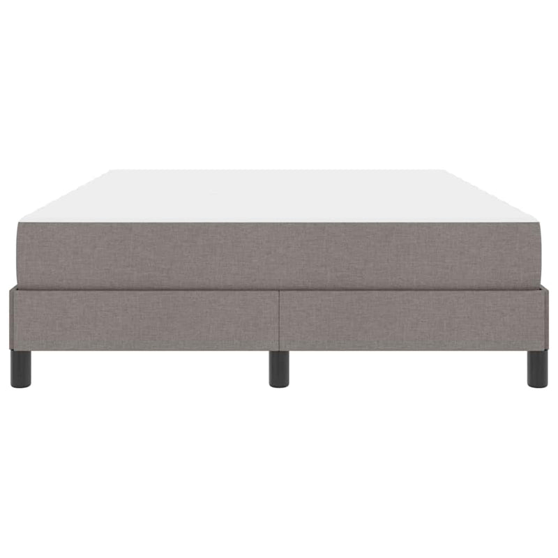 vidaXL Boxrugós ágy matracmal Tópszínű 140 x 200 cm szövet