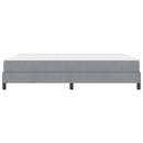 vidaXL Boxrugós ágy matracmal Világosszürke 160 x 200 cm szövet