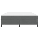 vidaXL Boxrugós ágy matracmal Sötétszürke 160 x 200 cm szövet
