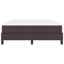 vidaXL Boxrugós ágy matracmal Sötét Barna 160 x 200 cm szövet